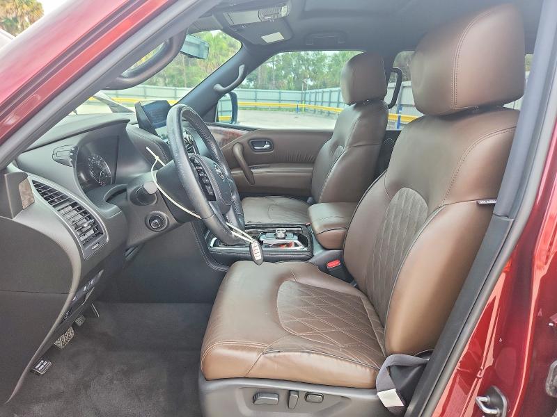2021 Nissan Armada VIN JN8AY2DA3M9372725 COPART salvage auction — FRONT END, Fl - Cert Of Title Slvg Rebuildable, sold $13,600 on 2026-07-08 (photo 7)