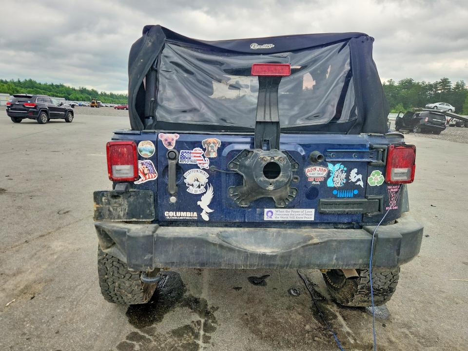 2013 Jeep Wrangler / VIN 1C4AJWAG4DL546028 COPART salvage auction — ROLLOVER, Me - Cert Of Title-Salvage Collisio, sold $1,550 on 2026-07-10 (photo 6)