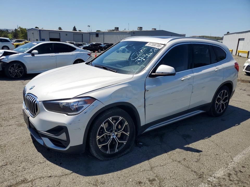 2020 BMW X1 VIN WBXJG7C00L5R57128 COPART salvage auction — FRONT END, Ca - Salvage Certificate, sold $8,700 on 2026-07-31 (photo 1)