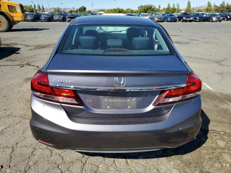 2014 Honda Civic VIN 19XFB2F59EE252976 COPART salvage auction — SIDE, Ca - Salvage Certificate, sold $3,150 on 2026-07-10 (photo 6)