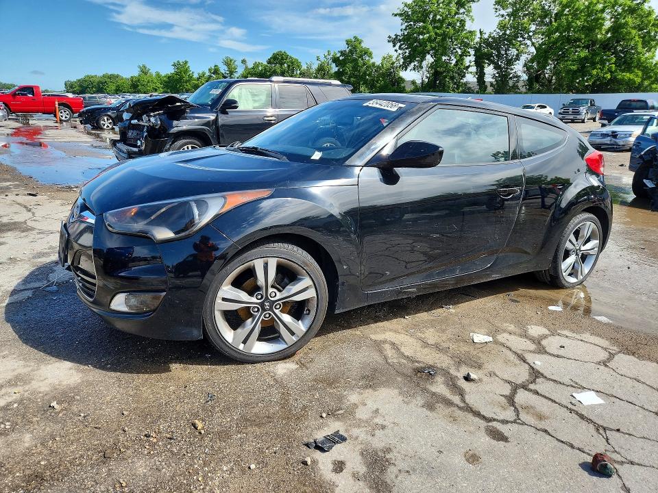 2012 Hyundai Veloster VIN KMHTC6AD2CU074649 COPART salvage auction — FRONT END, Mo - Salvage Certificate Of Title, sold $1,250 on 2026-07-02 (photo 1)