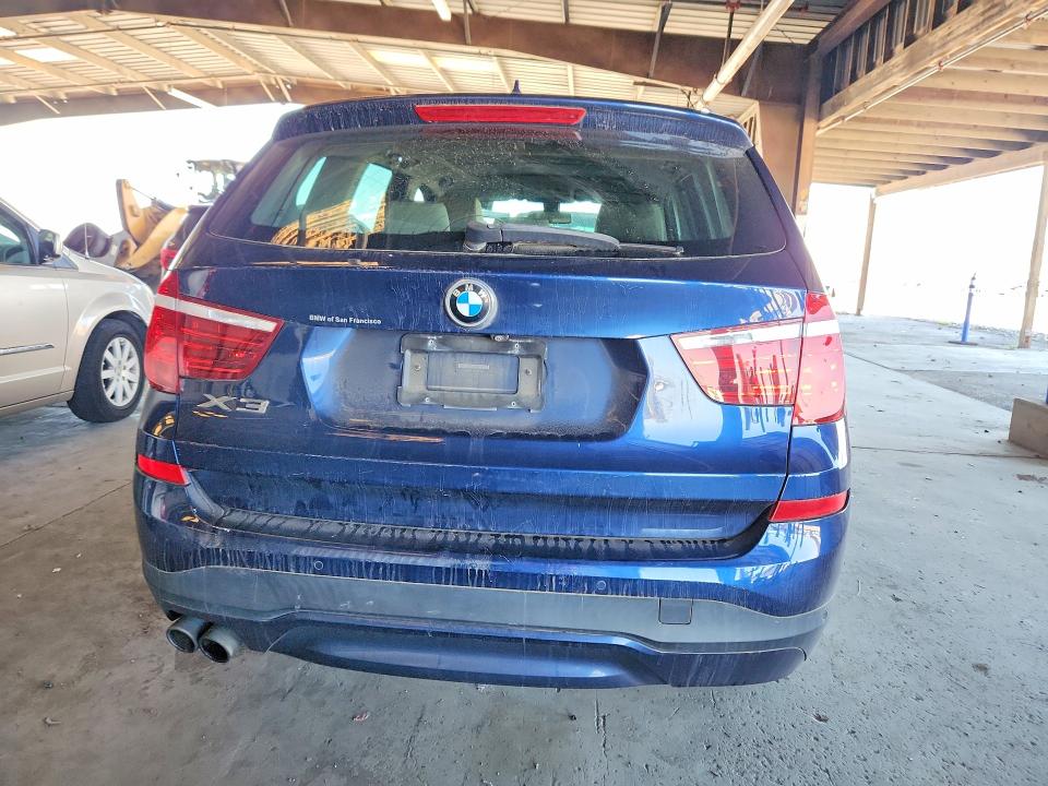 2016 BMW X3 VIN 5UXWX9C53G0D90623 COPART salvage auction — FRONT END, Ca - Salvage Certificate, sold $2,150 on 2026-07-09 (photo 6)
