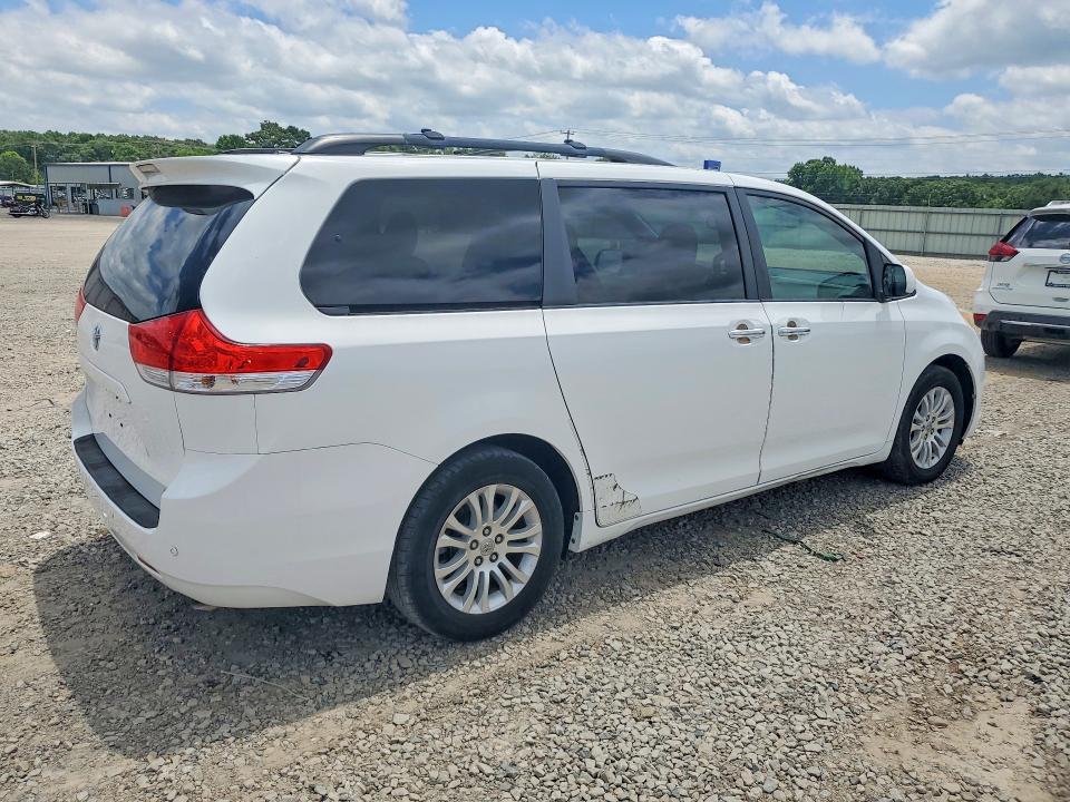 2012 Toyota Sienna VIN 5TDYK3DC8CS211970 COPART salvage auction — HAIL, Ar - Cert Of Title-Salvage, sold $4,500 on 2026-07-13 (photo 3)