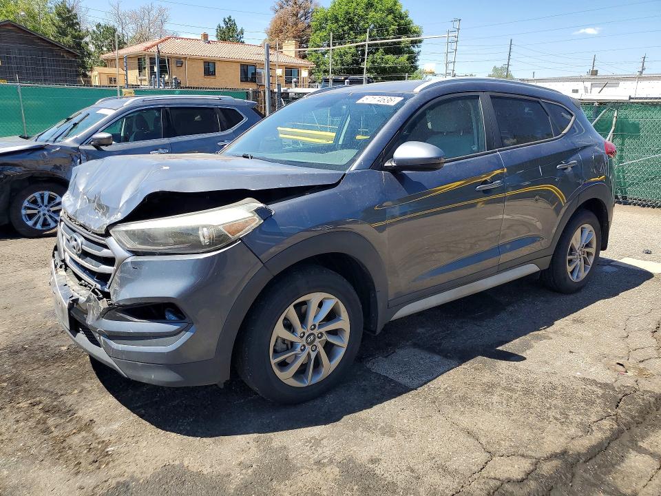 2018 Hyundai Tucson VIN KM8J3CA44JU606941 COPART salvage auction — FRONT END, Co - Public - Salvage Title, sold $2,300 on 2026-07-31 (photo 1)