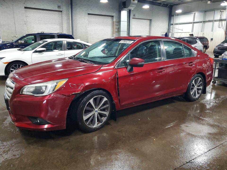 2015 Subaru LEGACY VIN 4S3BNBN63F3035495 COPART salvage auction — FRONT END, Mn - Cert Of Title-Prior Salvage, sold $250 on 2026-07-28 (photo 1)