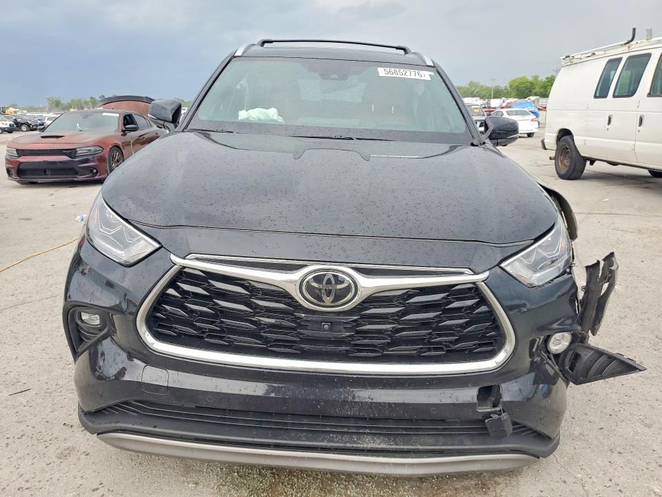 2025 Toyota Highlander VIN 5TDEBRCH6SS664406 COPART salvage auction — FRONT END, Tn - Salvage Certificate, sold $24,300 on 2026-07-29 (photo 5)
