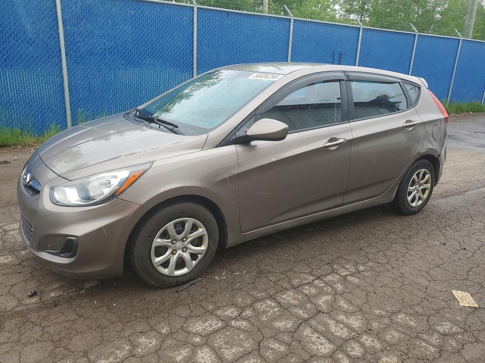 2012 Hyundai Accent VIN KMHCT5AE2CU032193 COPART salvage auction — REAR END, Ns - Cert Of Registration, sold $800 on 2026-07-16 (photo 1)