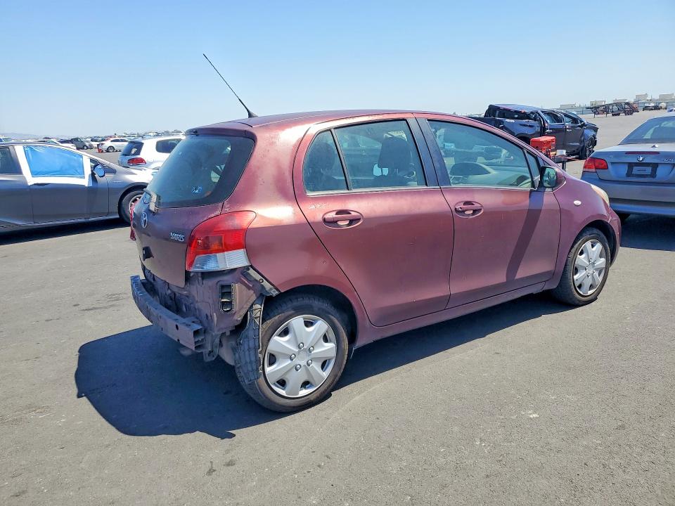 2009 Toyota Yaris VIN JTDKT903X95221586 COPART salvage auction — REAR END, CA - SALVAGE CERTIFICATE, sold $1,250 on 2026-07-15 (photo 3)