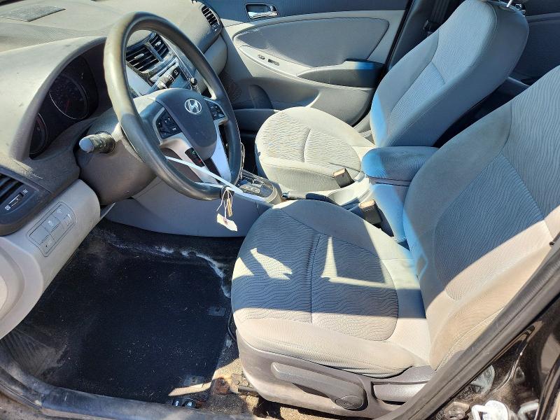 2013 Hyundai Accent VIN KMHCU4AE4DU576476 COPART salvage auction — FRONT END, NY - MV-907A SALVAGE CERTIFICATE, sold $650 on 2026-07-06 (photo 7)