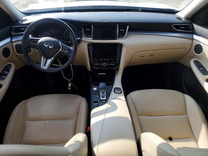 2021 Infiniti Qx50 VIN 3PCAJ5BAXMF124031 COPART salvage auction — FRONT END, SC - CERT OF TITLE-SALVAGE, sold $0 on 2026-09-26 (photo 8)