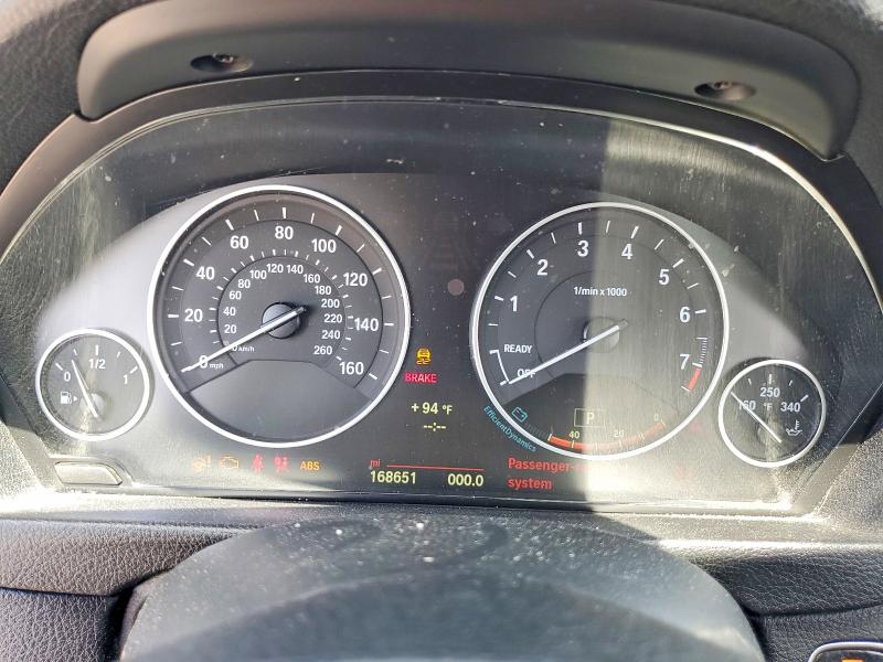 2014 BMW 3er VIN WBA3B9G55ENR92107 COPART salvage auction — REAR END, Id - Salvage Certificate Of Title, sold $1,200 on 2026-08-07 (photo 9)