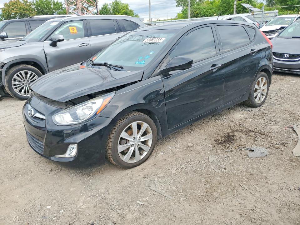 2012 Hyundai VIN KMHCU5AEXCU045013 COPART salvage auction — FRONT END, IN - CERT OF TITLE-SALVAGE TITLE, sold $375 on 2026-07-27 (photo 1)