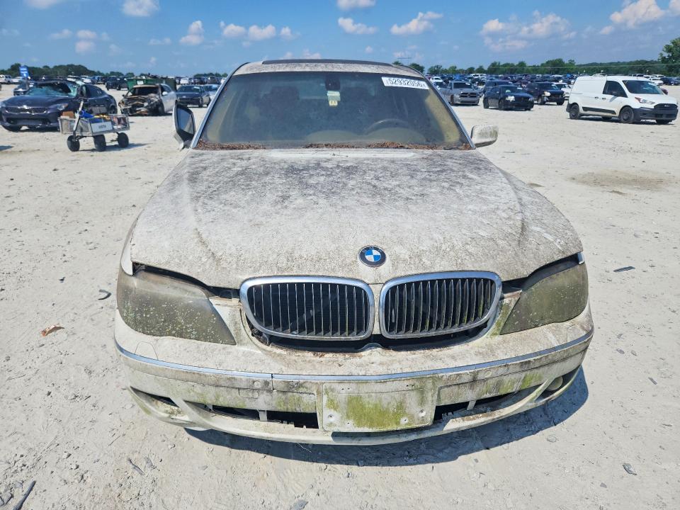 2007 BMW 7 series VIN WBAHN83517DT74546 COPART salvage auction — MINOR DENT/SCRATCHES, GA - CERTIFICATE OF TITLE (P), sold $500 on 2026-07-20 (photo 5)
