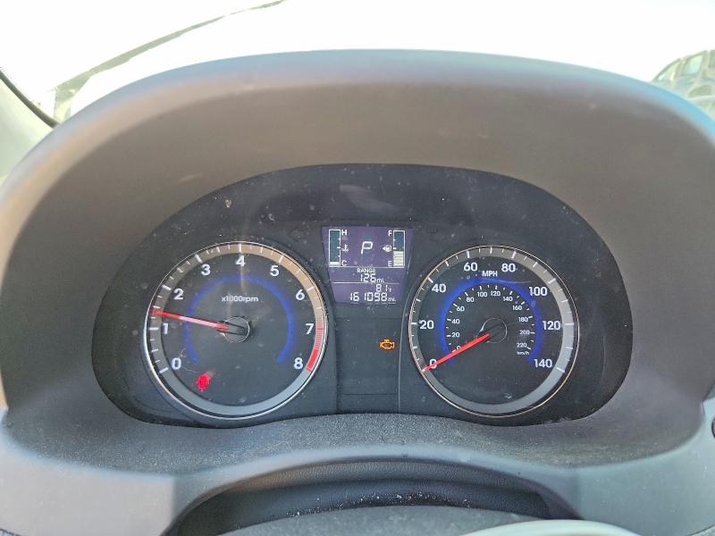 2016 Hyundai Accent VIN KMHCT4AE4GU948874 COPART salvage auction — FRONT END, Nv - Certificate Of Title, sold $625 on 2026-07-09 (photo 9)