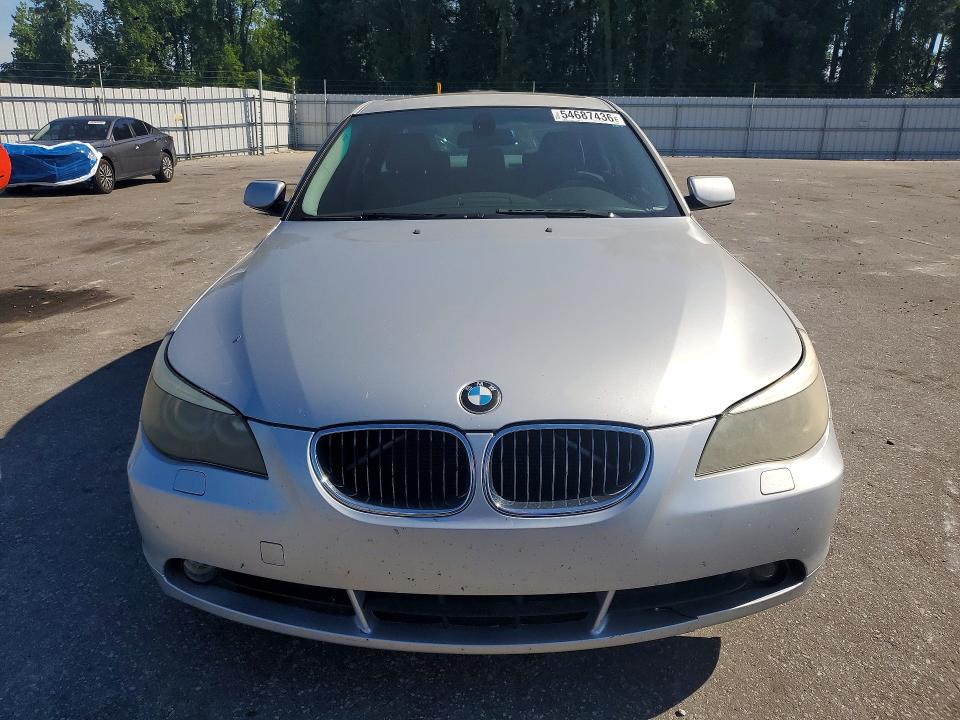 2007 BMW 5er VIN WBANE535X7CW65201 COPART salvage auction — SIDE, Nc - Salvage Certificate Of Title, sold $275 on 2026-07-16 (photo 5)