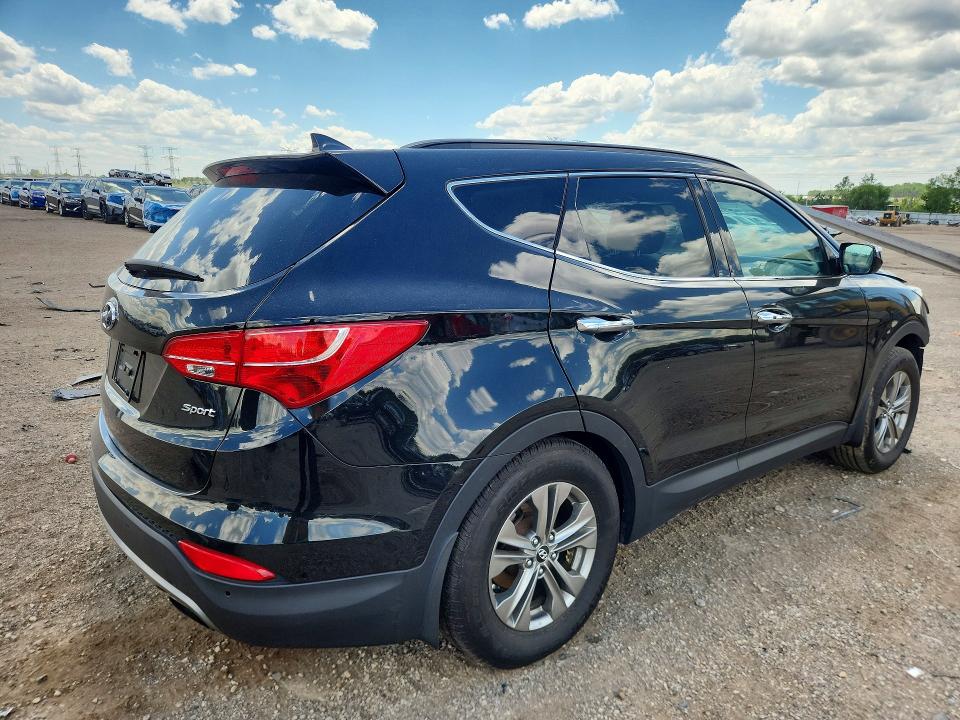 2014 Hyundai Santa fe VIN 5XYZU3LB3EG136103 COPART salvage auction — FRONT END, Il - Salvage Certificate, sold $1,600 on 2026-07-28 (photo 3)