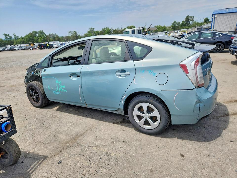 2013 Toyota Prius VIN JTDKN3DU3D5700712 COPART salvage auction — FRONT END, Pa - Certificate Of Salvage, sold $1,600 on 2026-07-14 (photo 2)