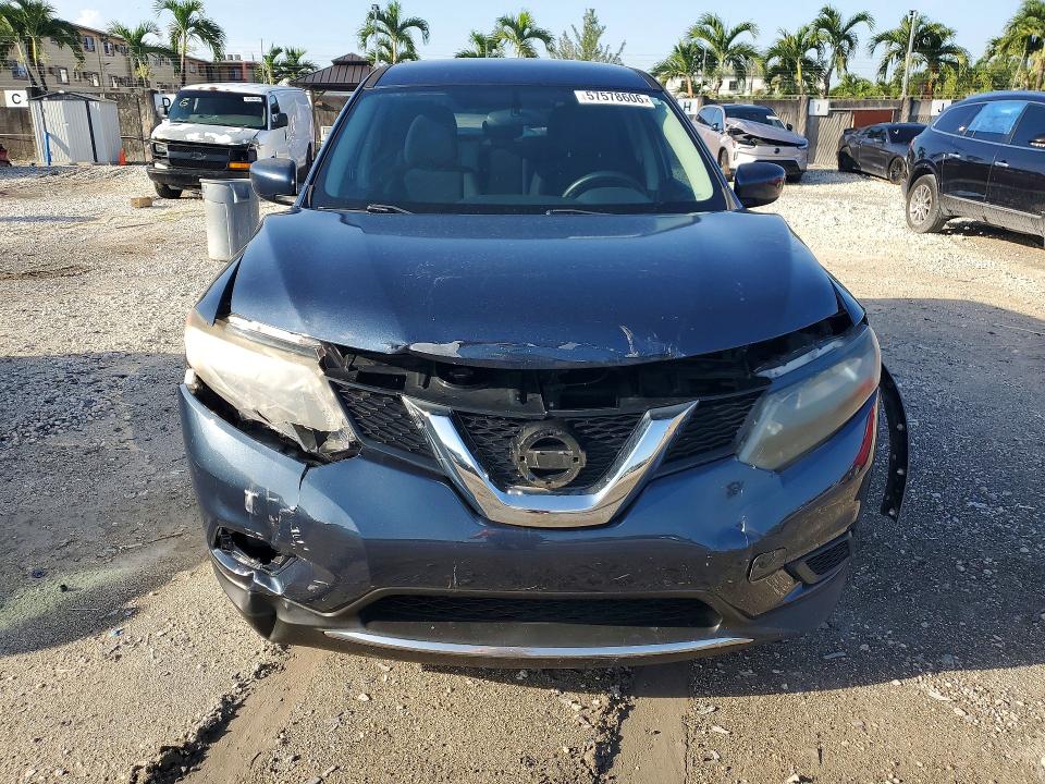2016 Nissan Rogue VIN KNMAT2MT2GP704424 COPART salvage auction — FRONT END, Fl - Cert Of Title Slvg Rebuildable, sold $1,050 on 2026-07-10 (photo 5)