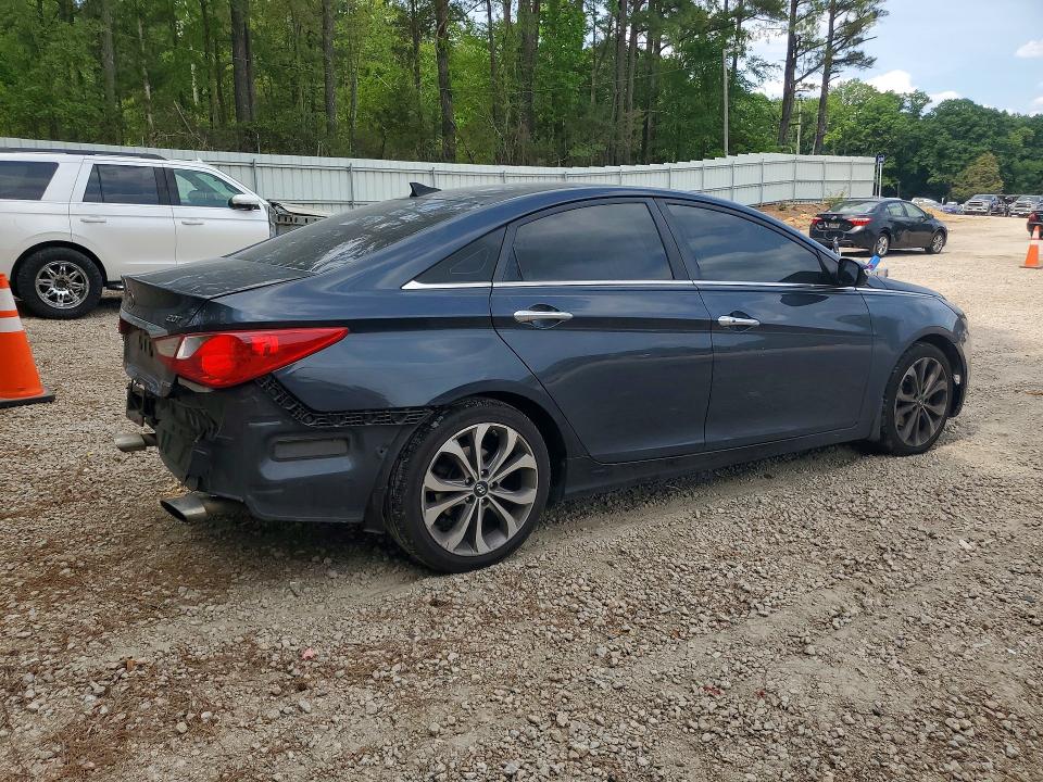 2013 Hyundai Sonata VIN 5NPEC4AB3DH593981 COPART salvage auction — REAR END, Nc - Salvage Certificate Of Title, sold $775 on 2026-07-31 (photo 3)