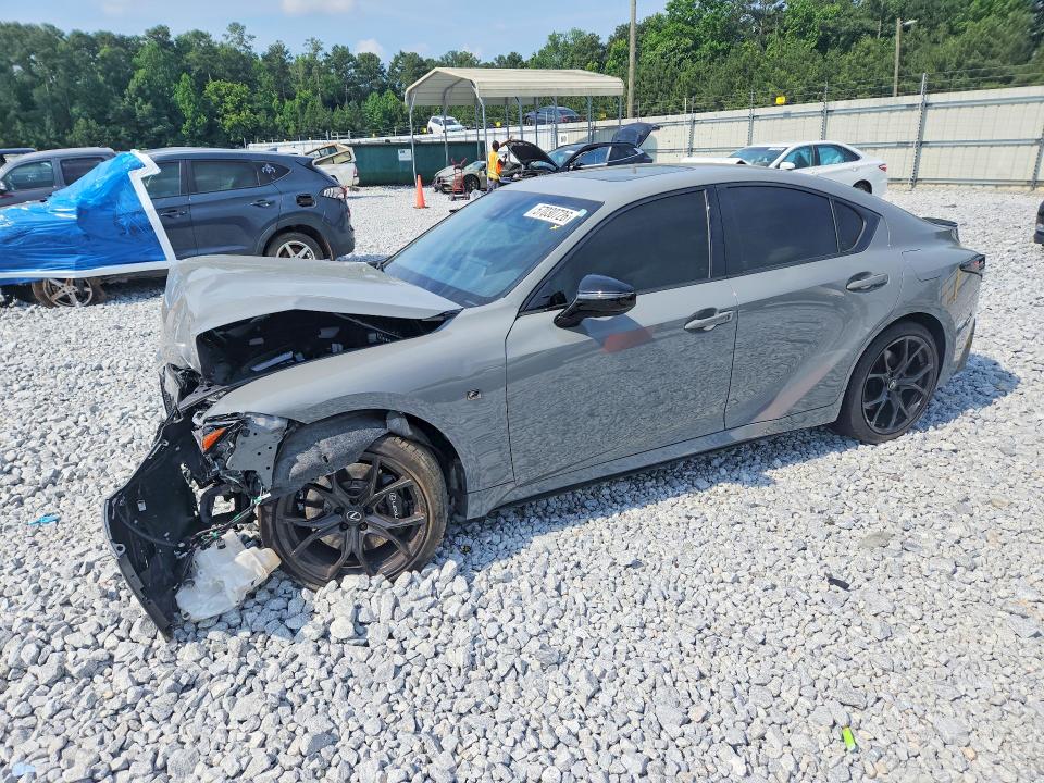 2025 Lexus Is 500 VIN JTHAP1D20S5007438 COPART salvage auction — Front End, GA - CERT OF TITLE-SALVAGE, sold $25,250 on 2026-08-04 (photo 1)