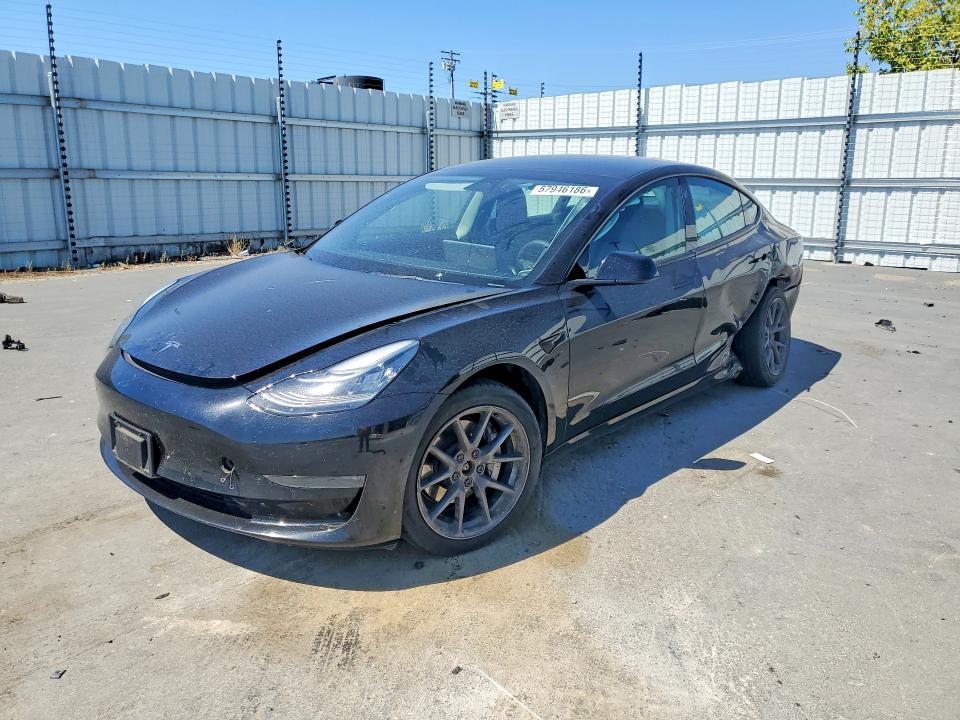 2022 Tesla Model 3 VIN 5YJ3E1EB7NF239679 COPART salvage auction — SIDE, Ca - Salvage Certificate, sold $6,400 on 2026-07-23 (photo 1)