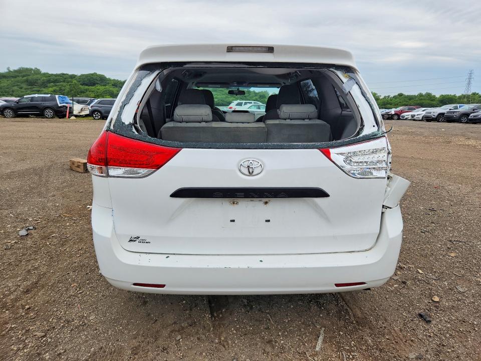 2012 Toyota VIN 5TDZK3DC9CS259126 COPART salvage auction — REAR END, IL - SALVAGE CERTIFICATE, sold $3,250 on 2026-07-29 (photo 6)