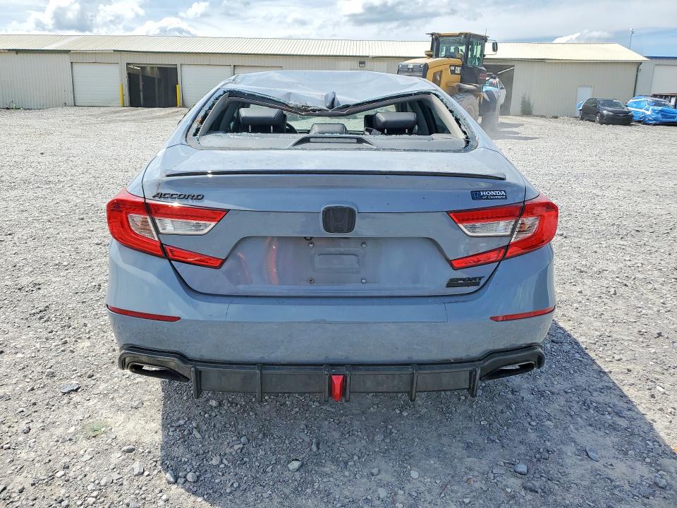 2021 Honda Accord VIN 1HGCV1F40MA073658 COPART salvage auction — ROOF, TN - SALVAGE CERTIFICATE, sold $7,600 on 2026-07-28 (photo 6)
