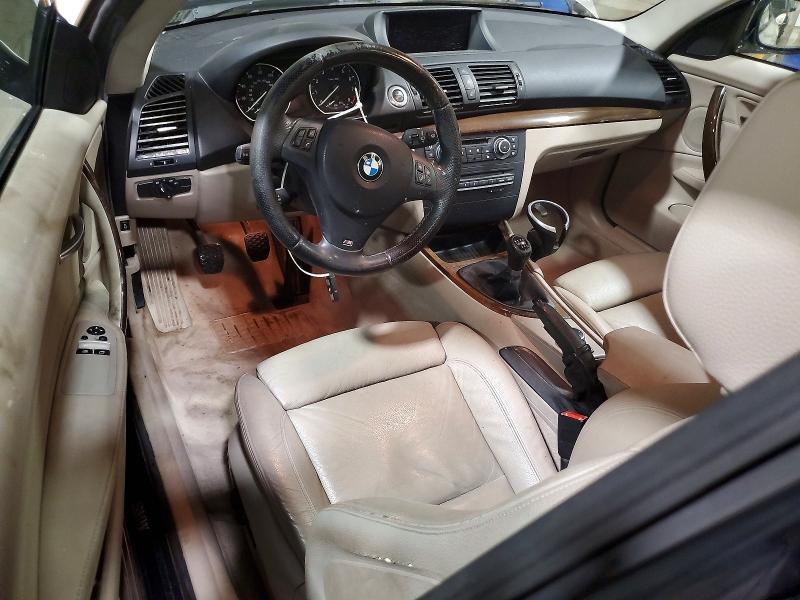 2011 BMW 1 series VIN WBAUC9C52BVM11407 COPART salvage auction — FRONT END, Pa - Certificate Of Salvage, sold $2,150 on 2026-07-24 (photo 8)