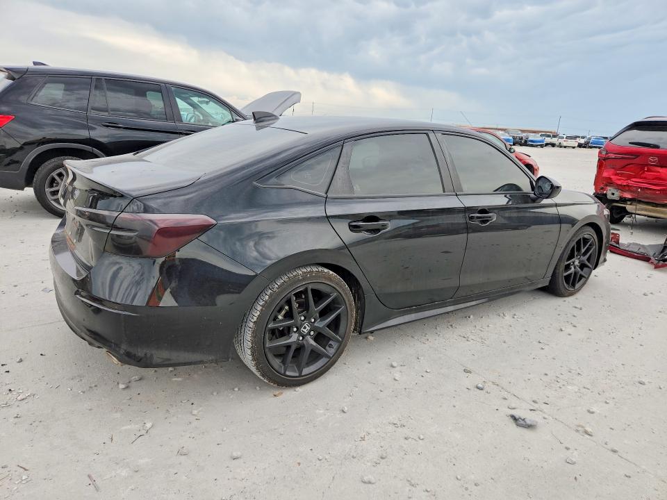 2024 Honda Civic VIN 2HGFE2F52RH512430 COPART salvage auction — WATER/FLOOD, Tx - Salvage Vehicle Title, sold $9,200 on 2026-08-21 (photo 3)