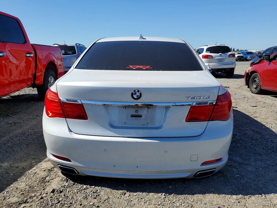 2011 BMW 7 series VIN WBAKB4C52BC574261 COPART salvage auction — VANDALISM, CA - SALVAGE CERTIFICATE, sold $100 on 2026-07-07 (photo 6)