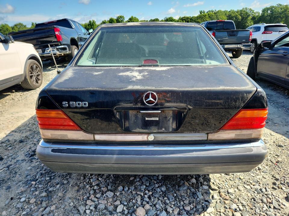 1996 Mercedes-benz S class VIN WDBGA51E6TA292978 COPART salvage auction — BIOHAZARD/CHEMICAL, Ga - Certificate Of Title, sold $875 on 2026-07-09 (photo 6)