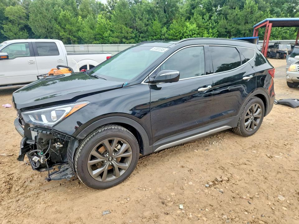 2017 Hyundai Santa fe VIN 5XYZW4LA4HG385229 COPART salvage auction — FRONT END, Fl - Cert Of Title Slvg Rebuildable, sold $3,800 on 2026-07-10 (photo 1)