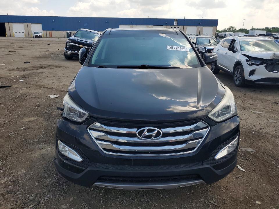 2013 Hyundai Santa fe VIN 5XYZU3LB9DG070266 COPART salvage auction — FRONT END, Mi - Cert Of Title-Rebuilt Salvage, sold $2,350 on 2026-07-07 (photo 5)