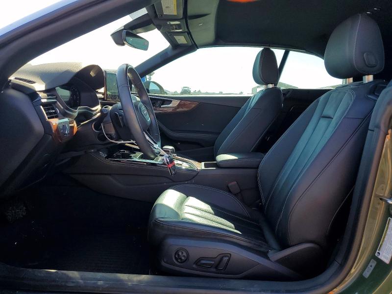 2022 Audi A5 VIN WAUWAGF54NN004577 COPART salvage auction — FRONT END, Ca - Salvage Certificate, sold $11,300 on 2026-07-28 (photo 7)