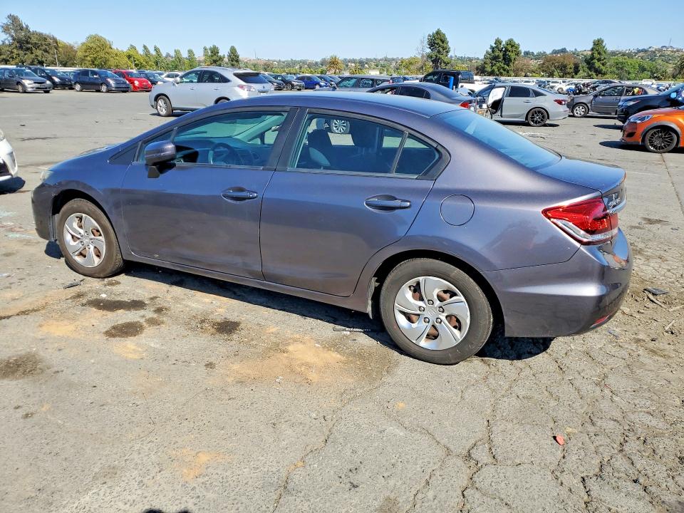 2014 Honda Civic VIN 19XFB2F59EE252976 COPART salvage auction — SIDE, Ca - Salvage Certificate, sold $3,150 on 2026-07-10 (photo 2)