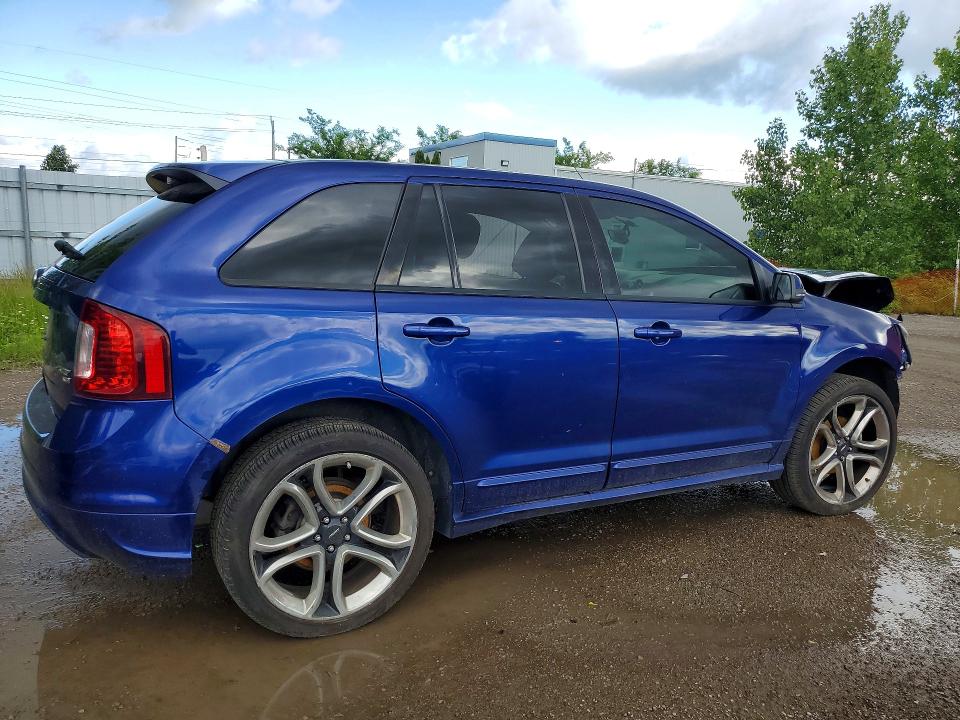 2013 Ford Edge VIN 2FMDK4AKXDBC35511 COPART salvage auction — FRONT END, On - Permit No Brand - Unfit, sold $500 on 2026-07-02 (photo 3)