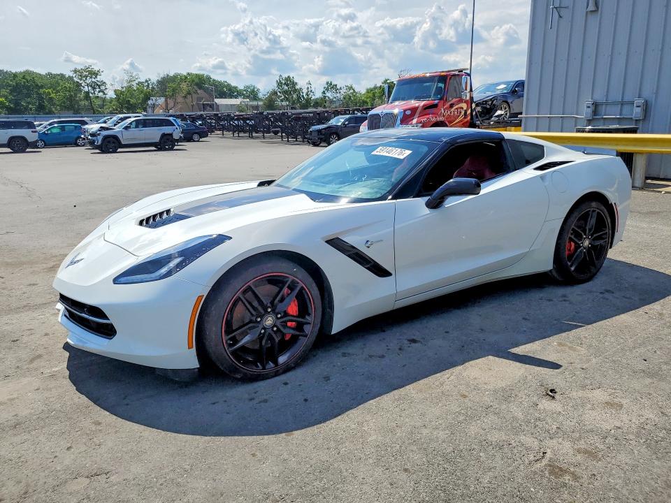 2017 Chevrolet Corvette stingray VIN 1G1YJ2D78H5107338 COPART salvage auction — WATER/FLOOD, Fl - Cert Of Title-Slvg Rebld Flood (P), sold $23,300 on 2026-07-07 (photo 1)