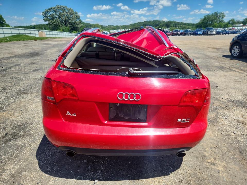 2006 Audi A4 VIN WAUKF78E06A269857 COPART salvage auction — ROOF, Wi - Junked Vehicle Bill Of Sale, sold $200 on 2026-07-28 (photo 6)