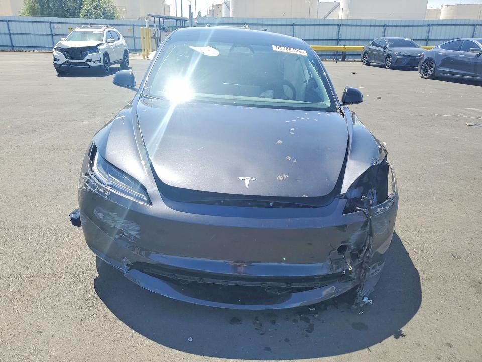 2025 Tesla VIN 5YJ3E1EA5SF058518 COPART salvage auction — FRONT END, CA - SALVAGE CERTIFICATE, sold $8,200 on 2026-07-13 (photo 5)