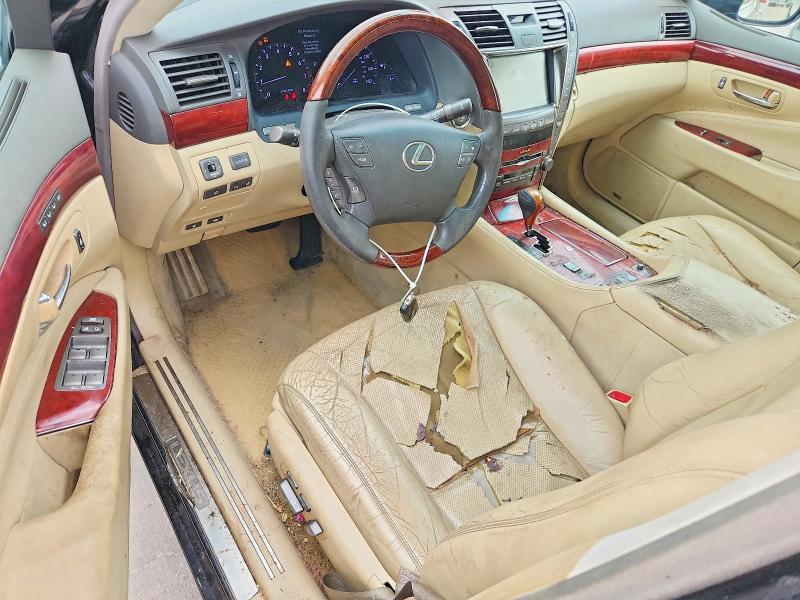 2008 Lexus Ls 460 VIN JTHBL46F385061665 COPART salvage auction — REAR END, Tx - Certificate Of Title, sold $675 on 2026-07-13 (photo 8)