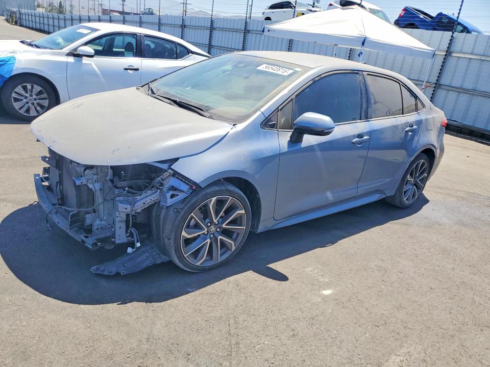 2021 Toyota Corolla VIN JTDS4MCE5MJ060268 COPART salvage auction — FRONT END, Ca - Salvage Certificate, sold $5,500 on 2026-07-15 (photo 1)