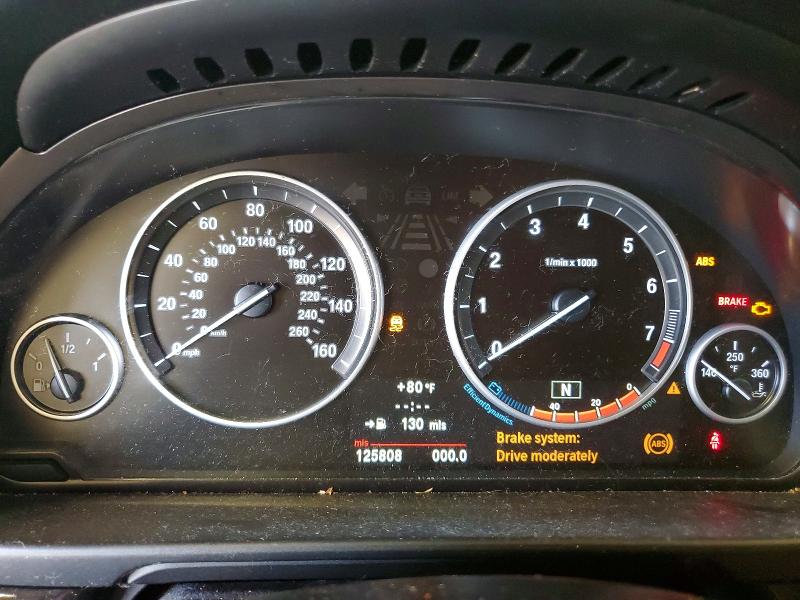2013 BMW 5er VIN WBAXH5C54DD112050 COPART salvage auction — MECHANICAL, Mn - Certificate Of Title, sold $525 on 2026-07-16 (photo 9)