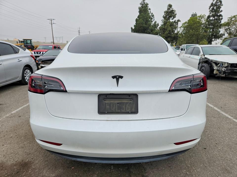 2023 Tesla Model 3 VIN 5YJ3E1EA2PF515096 COPART salvage auction — FRONT END, Ca - Salvage Certificate, sold $150 on 2026-07-28 (photo 6)