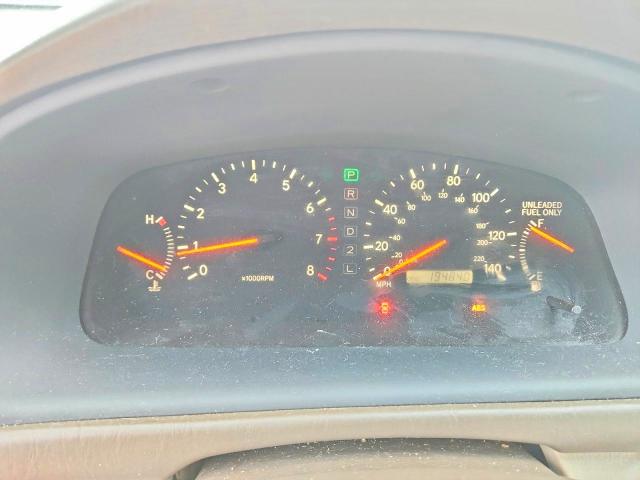 1998 Lexus ES VIN JT8BF28G3W0099845 COPART salvage auction — REAR END, OH - CERT OF TITLE-SALVAGE, sold $325 on 2026-07-02 (photo 9)