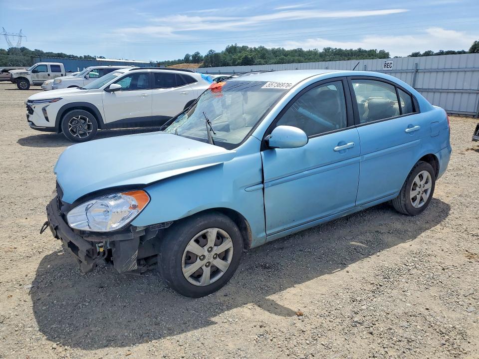 2009 Hyundai Accent VIN KMHCN46C89U284373 COPART salvage auction — FRONT END, Ca - Junk Receipt, sold $60 on 2026-07-10 (photo 1)