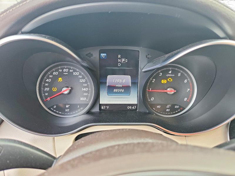 2015 Mercedes-benz C-klasse VIN 55SWF4KB7FU035741 COPART salvage auction — FRONT END, Il - Salvage Certificate, sold $4,000 on 2026-07-31 (photo 9)