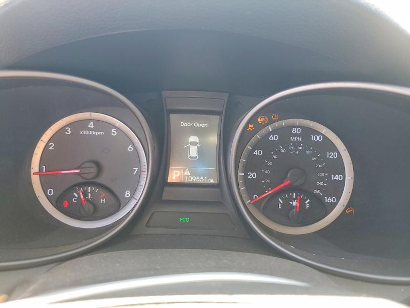 2013 Hyundai Santa fe VIN 5XYZU3LB6DG043462 COPART salvage auction — FRONT END, Nv - Salvage Title, sold $2,100 on 2026-07-20 (photo 9)