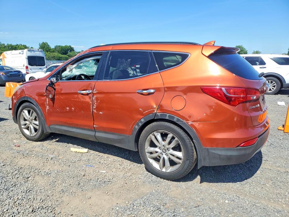 2013 Hyundai Santa fe VIN 5XYZU3LA2DG047239 COPART salvage auction — ROLLOVER, Pa - Cert Of Title, sold $775 on 2026-07-31 (photo 2)