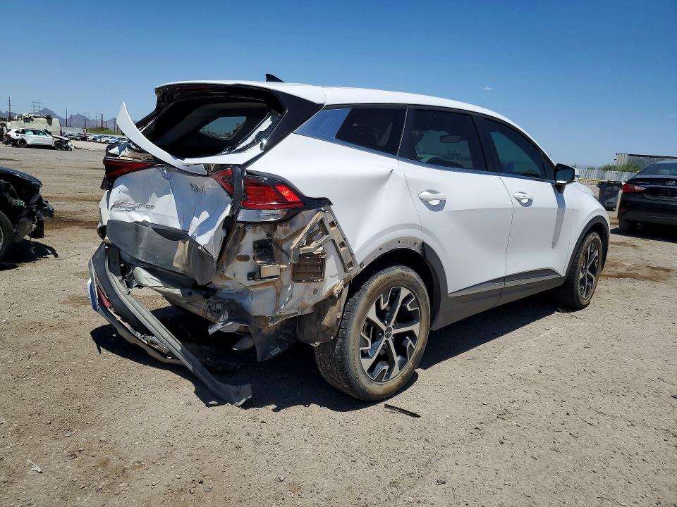 2023 Kia Sportage VIN 5XYK33AF4PG108162 COPART salvage auction — REAR END, Az - Cert Of Title - Salvage, sold $6,100 on 2026-07-06 (photo 3)