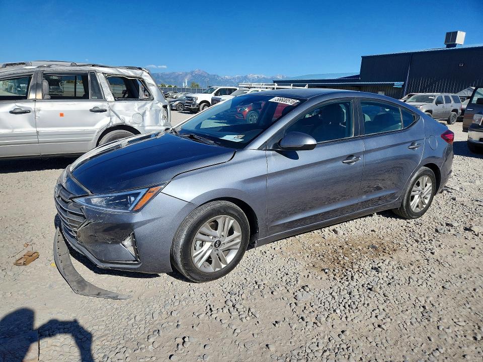 2019 Hyundai Elantra VIN KMHD84LF7KU869705 COPART salvage auction — FRONT END, Ut - Salvage Certificate, sold $3,900 on 2026-07-28 (photo 1)